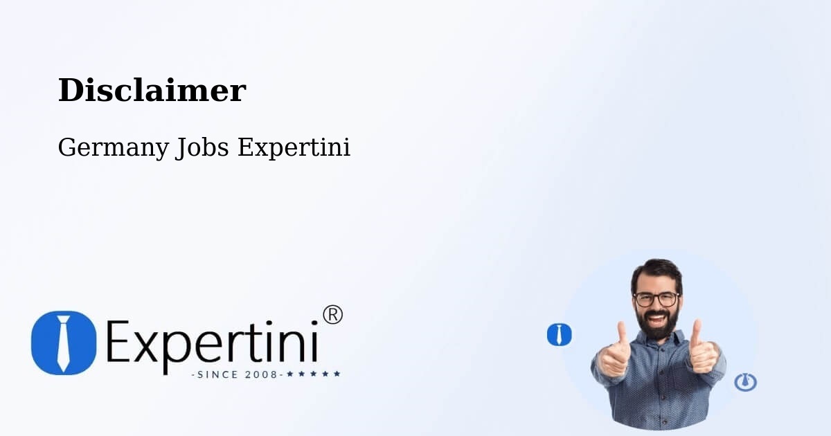 Disclaimer – Dortmund - Germany Jobs Expertini