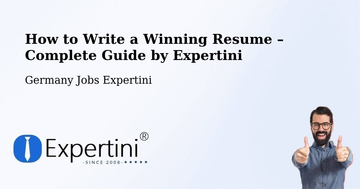 Resume Writing Guide for Job Seekers – Dortmund - Dortmund, Germany Jobs Expertini